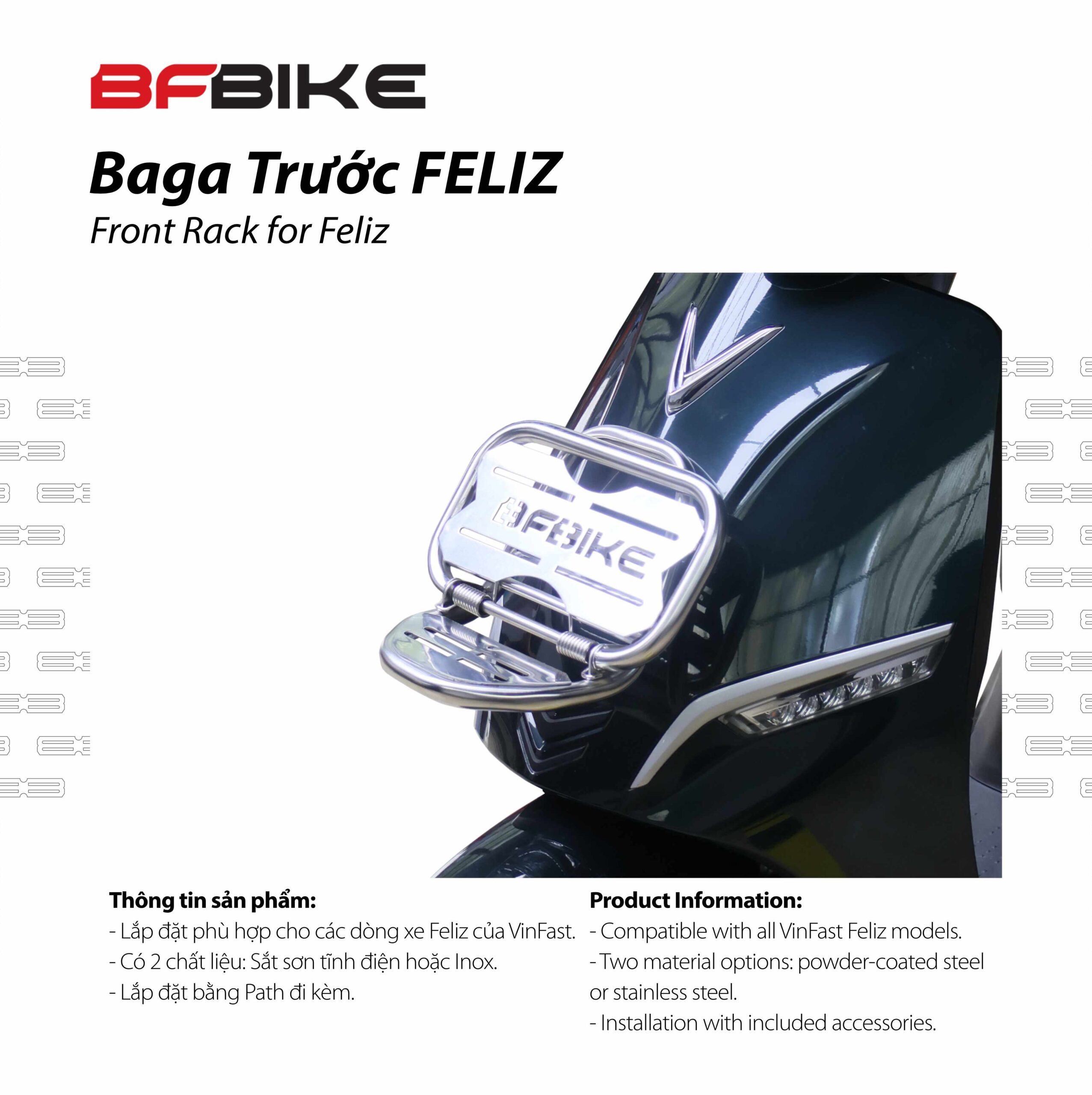 Baga trước xe Feliz